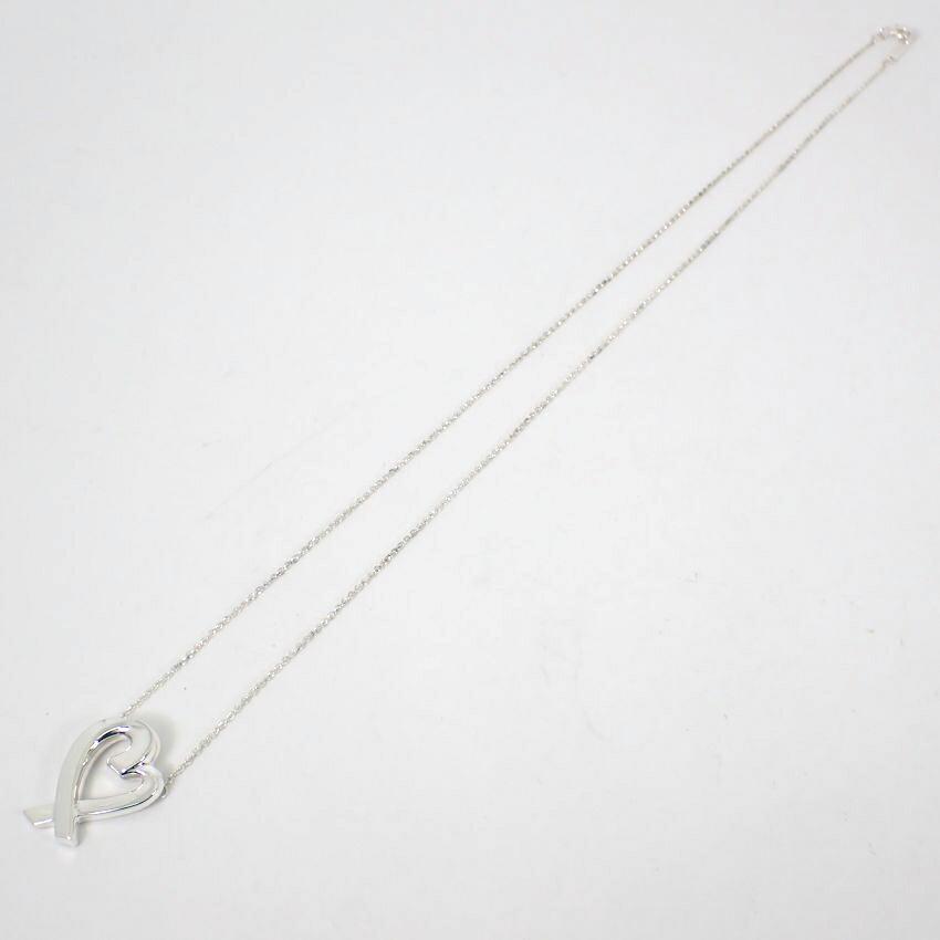 [Used] TIFFANY/Tiffany 925 Loving Heart Pendant/Necklace/j70-3
