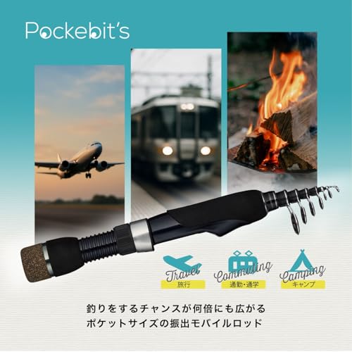 Alphatackle TRGR Pockebit's Telescopic Compact Rod, 66L