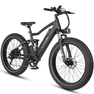 Maxturn MX1 Elektrisches Fahrrad All Terrain 26" Reifen 250W Motor Doppelscheibenbremsen 48V 13Ah Vollgefedert Erwachsenen Elektrofahrrad Max. Last 150 kg
