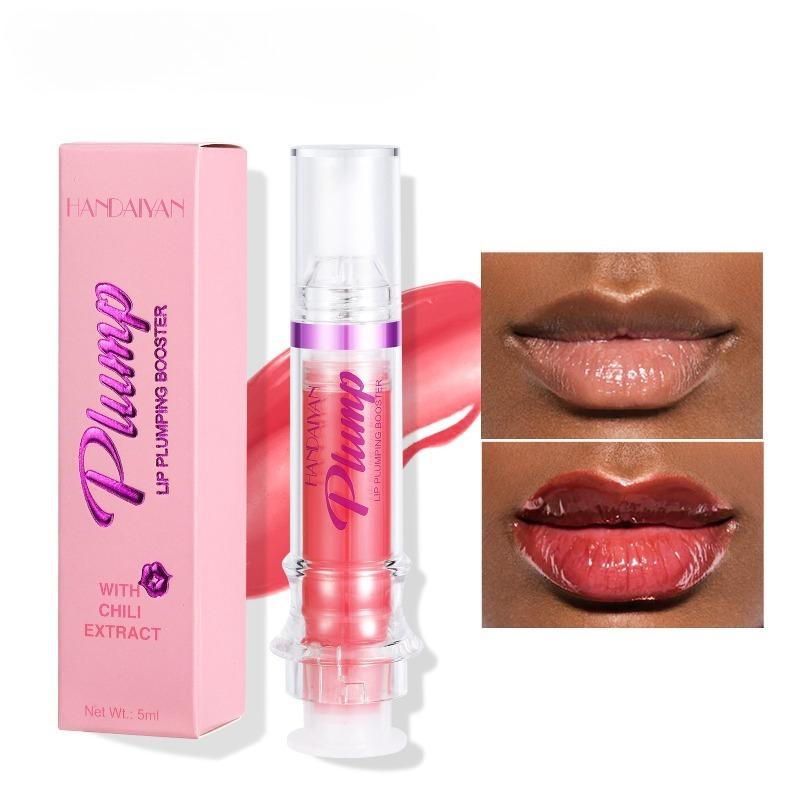 Lip Oil Tube Lip Seal Slightly Spicy Lip Gloss Puffy Lips Lip Glass Mirror Surface Plump Lips Lip Color