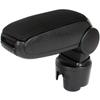 Kit de Apoio de Braço para Seat Ibiza IV 08-17 TECIDO PRETO + kit de instalação