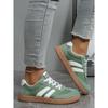 Flat Bottomed German Training Shoes for Women, Plus Size Sports Board Shoes for Spring and Autumn, Fashionable and Casual White Shoes for Women