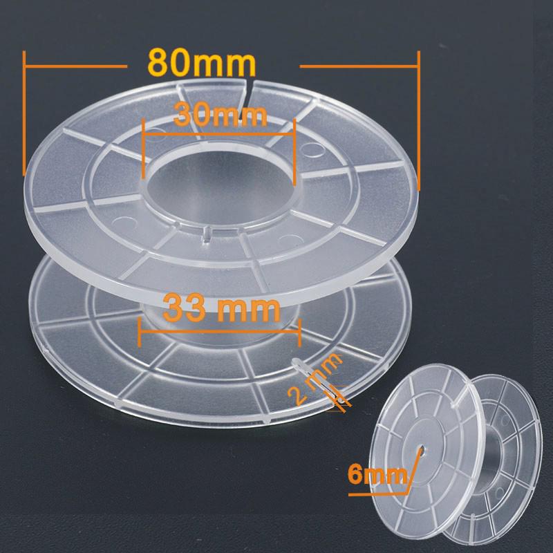 Clear Round Skeleton Plastic Spool for Audio Inductor Coil