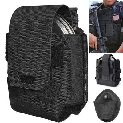 Porte-manilles Molle Pochette Étui pour Menottes Holster Universel pour Menottes Libération Rapide Menottes à Chaîne Standard pour Gilet Tactique