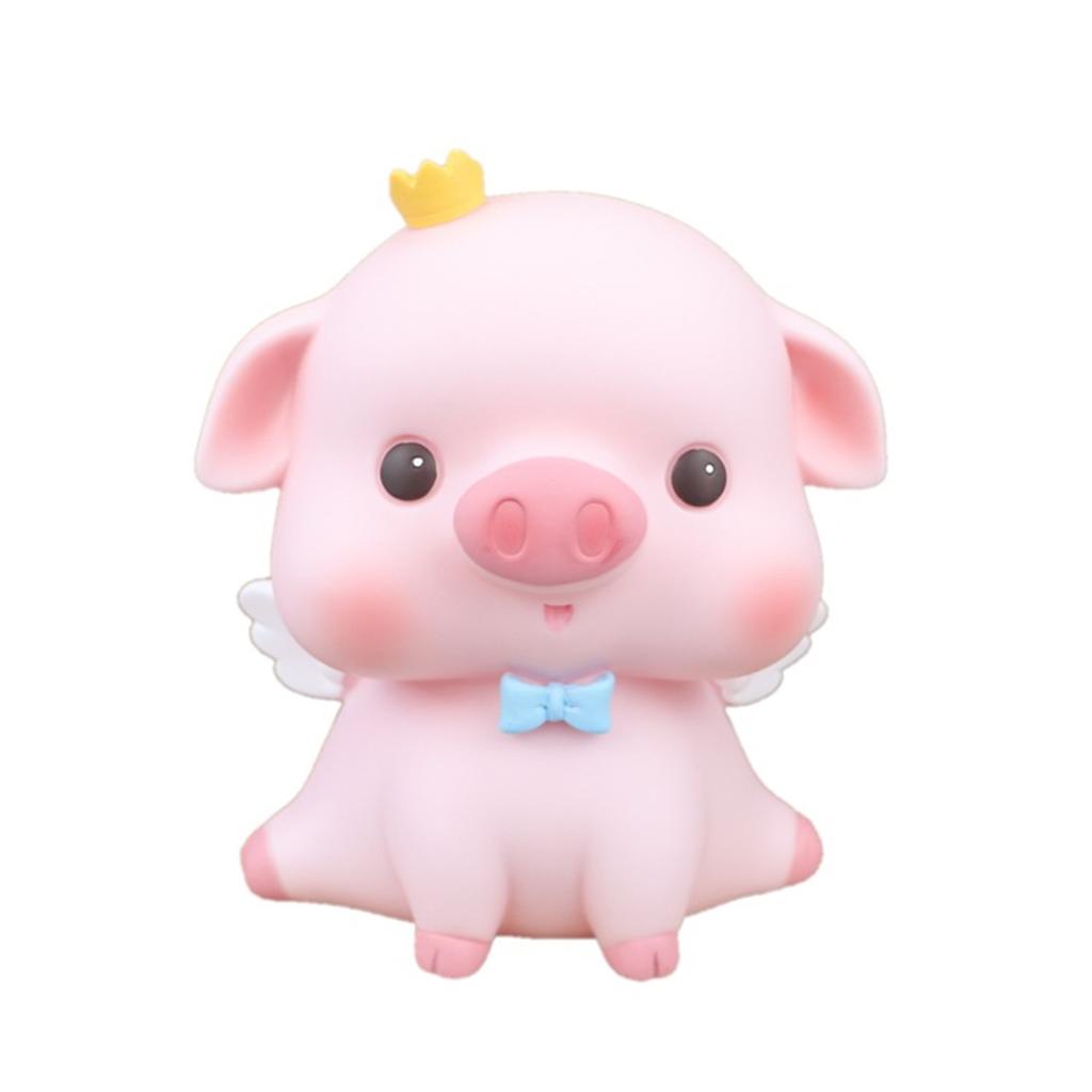 Piggy Bank Cute Cartoon Pig Shape Small Portable Piggy Bank Decorative Ornament for Little Girls Chi