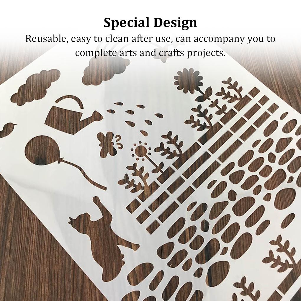 Șablon de Pictură pentru Copii Șablon de Desen de Perete Gol Șabloane Colorate de Graffiti pentru Copii pentru Embosarea Hârtiei, a Cărților