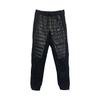Retro Sports Spliced Warm Windproof Versatile Fleece Thick Knit Sweatpants Men Bottoms Black AJ8964-015