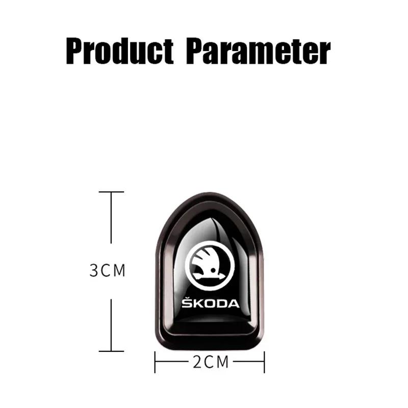 ycpry6 Car Hanging Storage Hooks Stickers for Skoda Rapid VRS Kodia Kamiq Yeti Karoq Fabia 2 Superb Octavia Roomster Scala Accessories