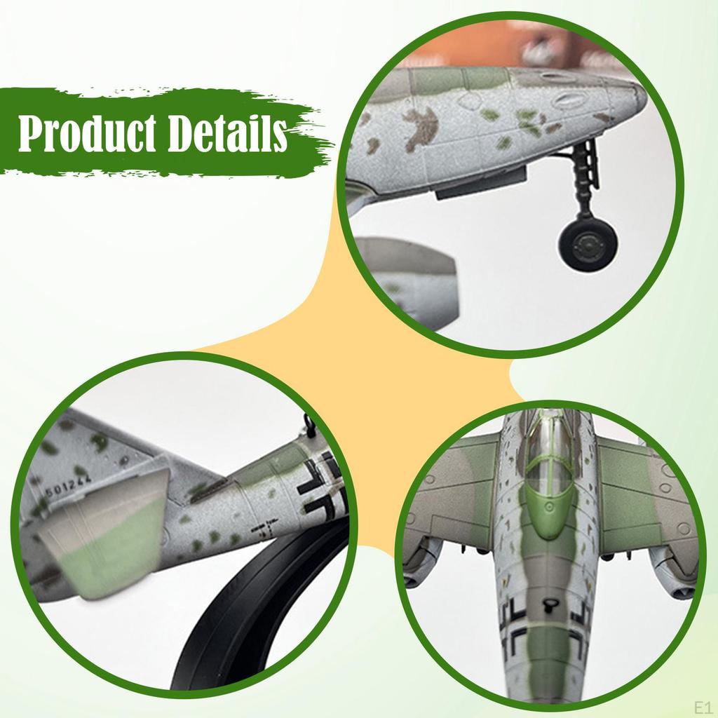 1:ME262 Jäger Modell im Maßstab 72 Schreibtischdekoration für Wohnzimmer Bücherregal