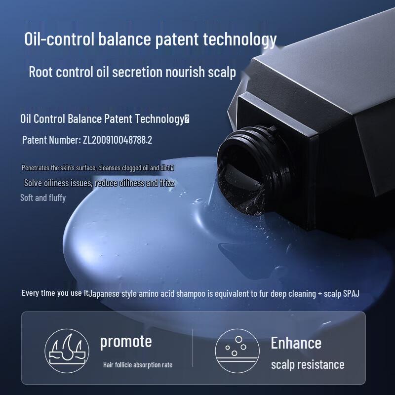 Hefengyu Men's Amino Acid Botanical Shampoo, Earth Scent