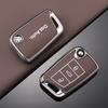 TPU Leather Car Remote Key Case Fob Cover Holder Shell For Volkswagen VW Polo Golf 7 MK7 Tiguan Passat Jetta E-golf AccessoriesBR2