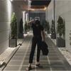 Men's Solid Color Slim Fit Breathable Short-Sleeve T-Shirt - Trendy, Fashionable Korean Style, All-Match Round Neck.