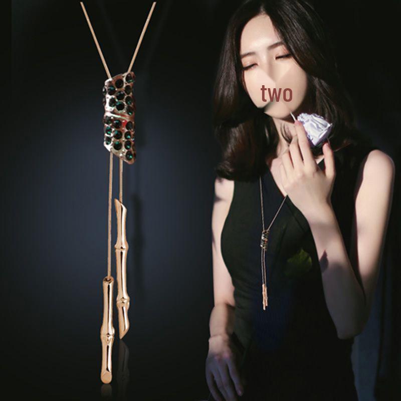 Elegante Quasten-Pulloverkette für Damen - Vielseitiges, hochwertiges europäisches und amerikanisches Design für Herbst/Winter-Mode