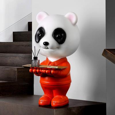 Cartoon Creative Panda Ornaments Large Floor-standing TV Cabinet Sofa Entrance Home Decoration Welcome Gift