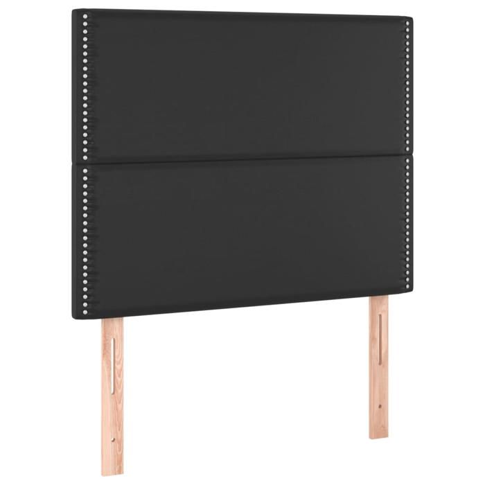 Tête de lit - MAISON EXCLUSIVE - 100x5x118/128 cm - Similicuir - LED multicolore - Hauteur réglable