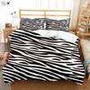Pink Leopard Black Zebra Print Quilt Cover Soft And Comfortable Duvet Cover Pillowcase Bedding Set Machine Washable 3 Pieces