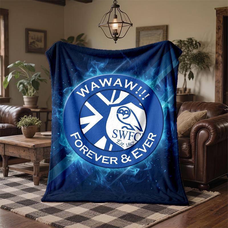 Coperta in Pile a Tema Sheffield Wednesday Morbida e Accogliente Coperta in Peluche per Camera da Letto Divano Viaggio