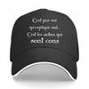 French Sarcasm Text Art Sandwich Baseball Cap