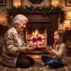 Pädagogische Bastelsets für Familien 24 Tage Handgemachtes Weihnachts-Nähset, Filz-Adventskalender Countdown-Box Geschenkideen Kinder mit vorgeschnittenen Materialien,