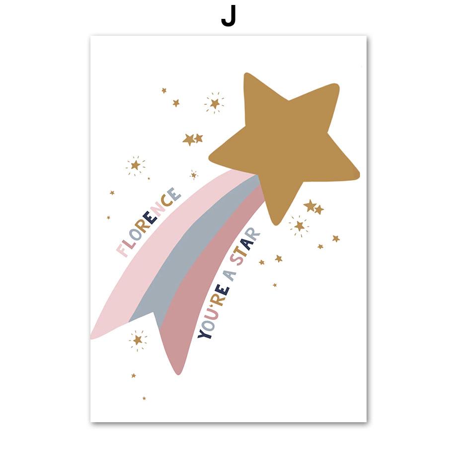 

Ракета Галактика исследование космоса номер алфавит плакаты на скандинавскую тему и принты настенная живопись на холсте настенные панно Декор для детской комнаты 21x30cm No Framed