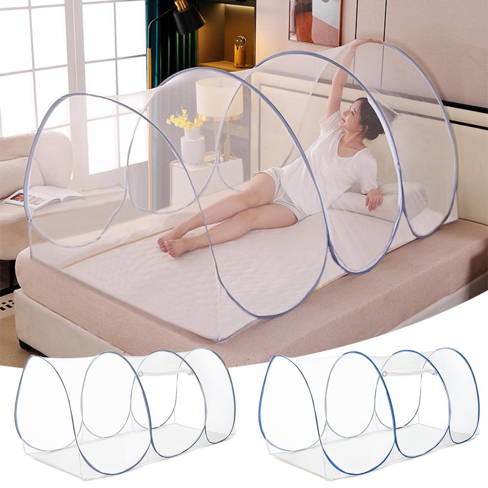 Summer Anti Mosquito Travel Mosquito Net Portable Adjustable Mesh Sleeping Net Convenient Breathable Folding Mosquito Net Bed