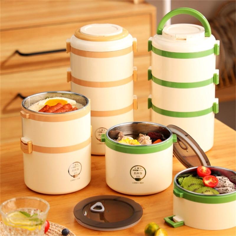 User Friendly 304 Nonrust Steel Food Container Durable Leak Proof Lunch Box For Adults Kids School Office Travel