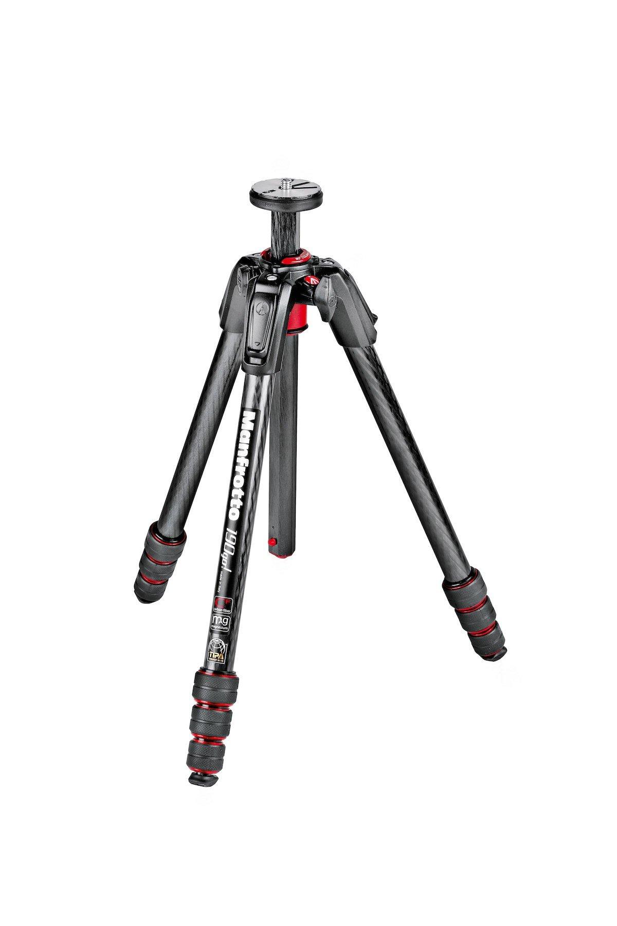

Manfrotto Carbon Fiber Tripod 4 Tiers Black MT190GOC4 190go! M-lock чорний
