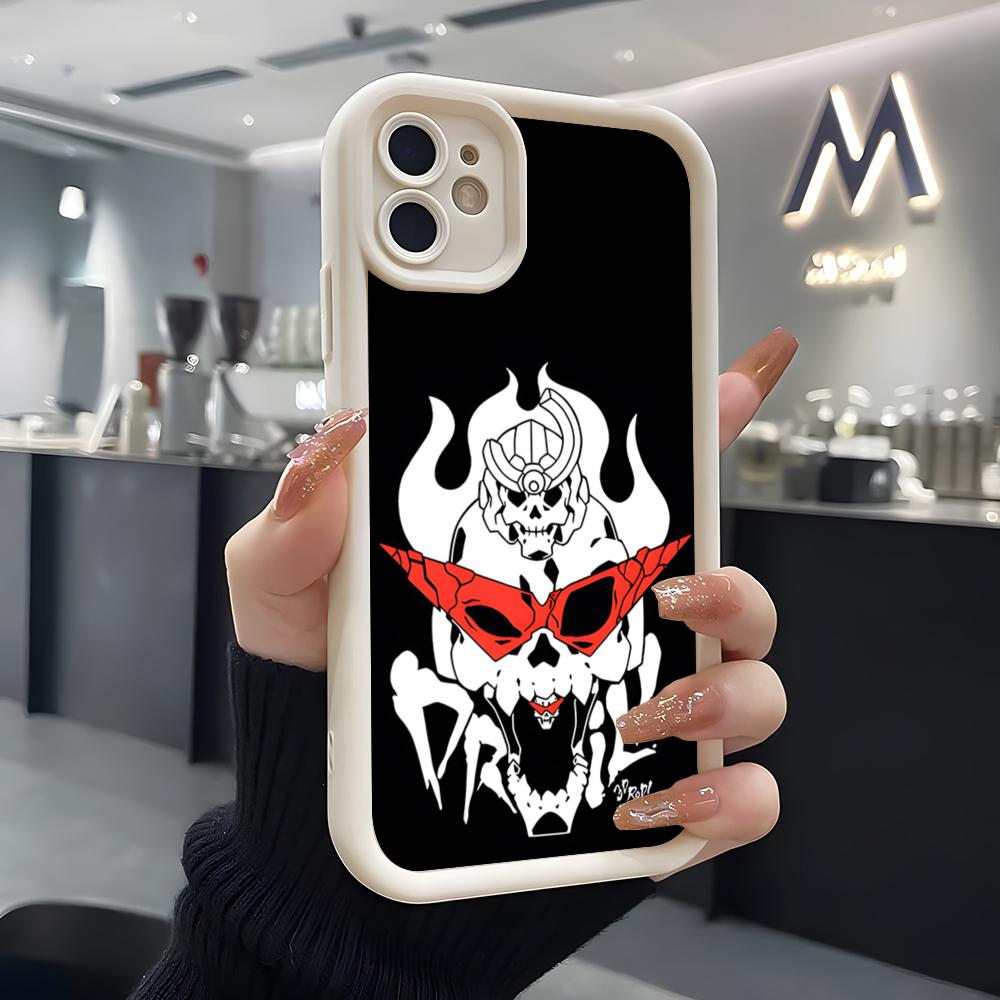 Anime Gurren Lagann Phone Case For IPhone Air 17 Pro Max 16 E 15 14 Pro Max 13 12 11 Mini Plus Soft Silicone White Cover