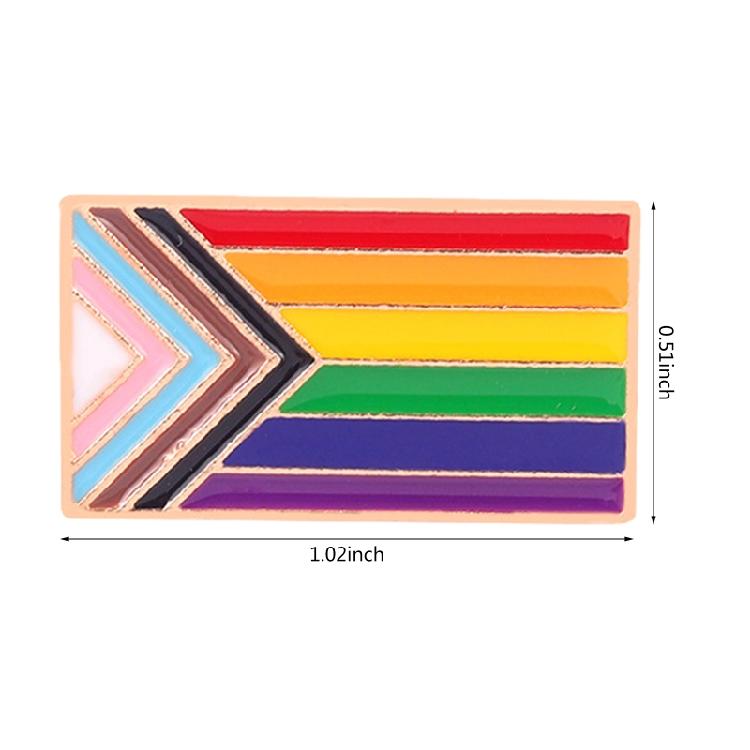 Flagge Abzeichen Gleichheit Gay Lesbisch Bisexuell Transgender Unterstützt Regenbogen Brosche