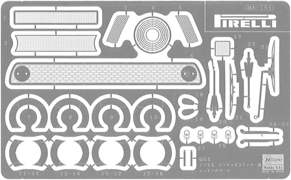Hasegawa Lancia 037 Rally Duriforte 1986 ERC Version Plastic Model Kit 20775 1/24 Detail-Up (Automobile)