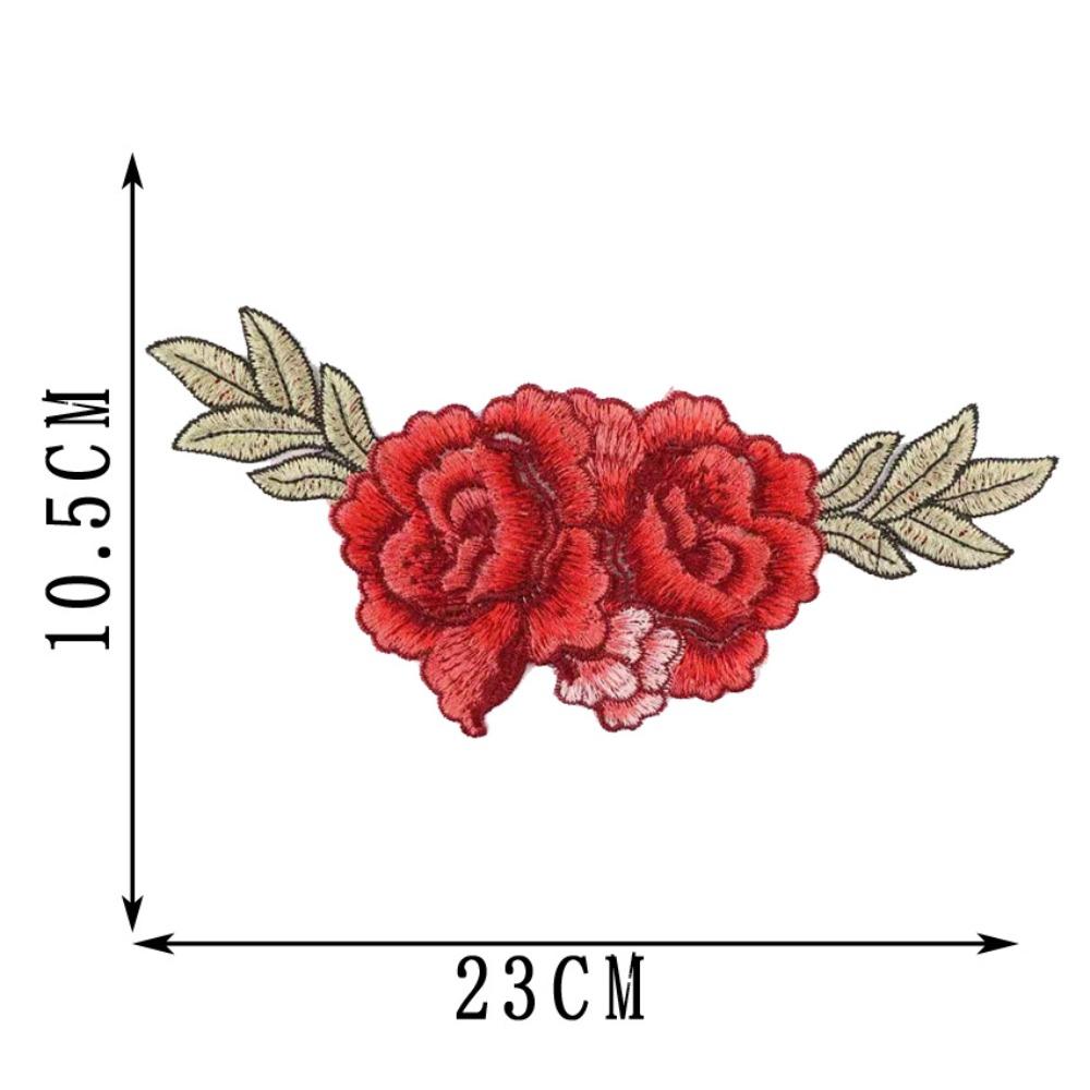 Floral Embroidery Flower Patch Multicolor Sew on Patch Fashion Elegant Sewing Accessories