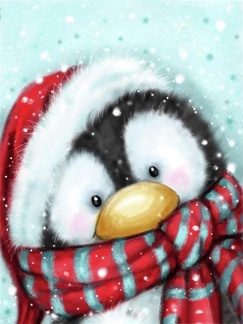 5d Diamond Painting Penguin DIY Mosaic Winter Full Round/Square Diamond Embroidery Cross Stitch Animal Home Decor Kits