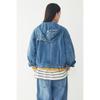 STUDIO TOMBOY Button Detail Denim Hoodie Jumper 9106313001
