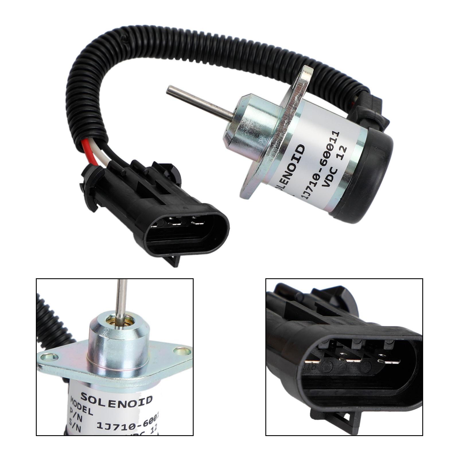 

1J710-60011 Электромагнитный клапан отсечки топлива для двигателя Kubota V2607