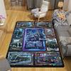 Futuristic Urban Transit Vehicles Pattern Rug Floor Mat for Living Room or Bedroom Soft and Comfortable Carpet a Gift for Birthday and Holiday.