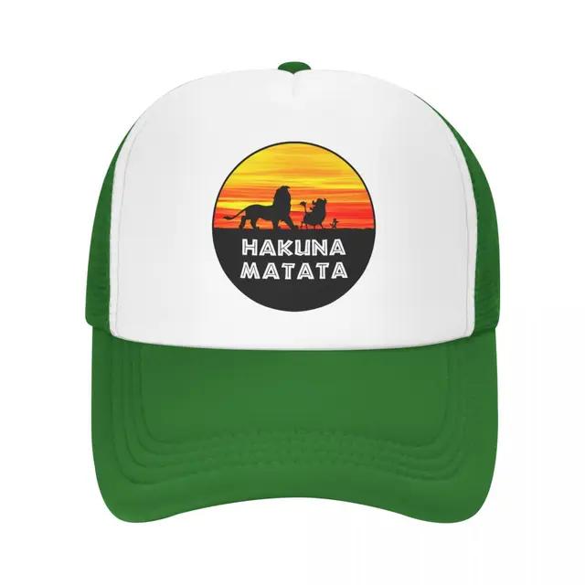 Classic Hakuna Matata Baseball Cap Unisex Women Adjustable Funny Timon Pumba Trucker Hat Sun Protection Snapback Caps