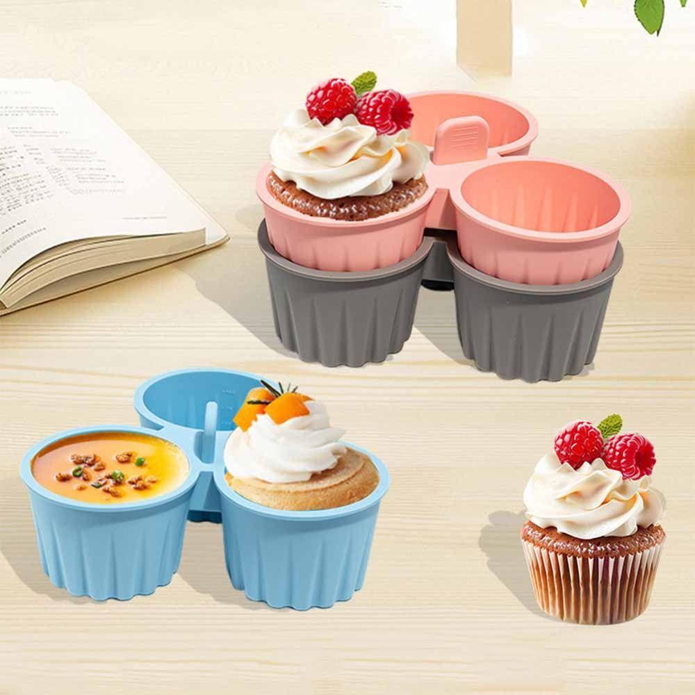 Silicone Steamed Egg Mold Reusable Design Silicone Muffin Pan Air Fryer Egg Mold  Baking Kitchen