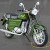 1/10 JAWA 250 Alloy Retro Motorcycle Model Diecast Metal Street Classic Motorcycle Model Simulation Sound and Light Kid Toy Gift