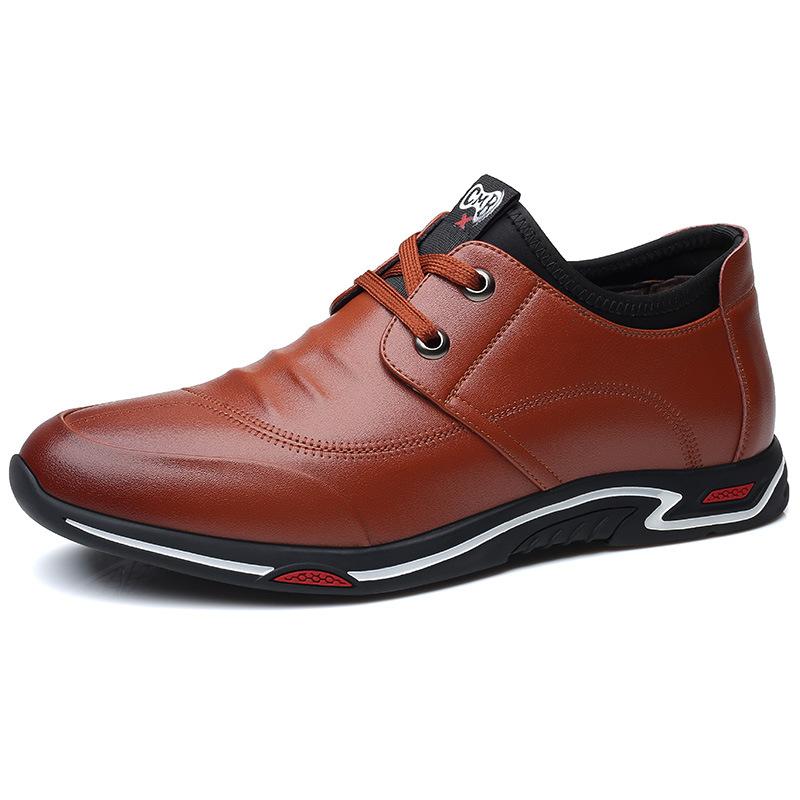 Men's shoes new men's business casual leather shoes men's trend versatile casual shoes genuine leather shoes