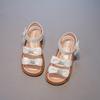 Summer Girls Open Toe Rhinestone Bow Princess Sandals Kids Stage Performance Dress Shoes