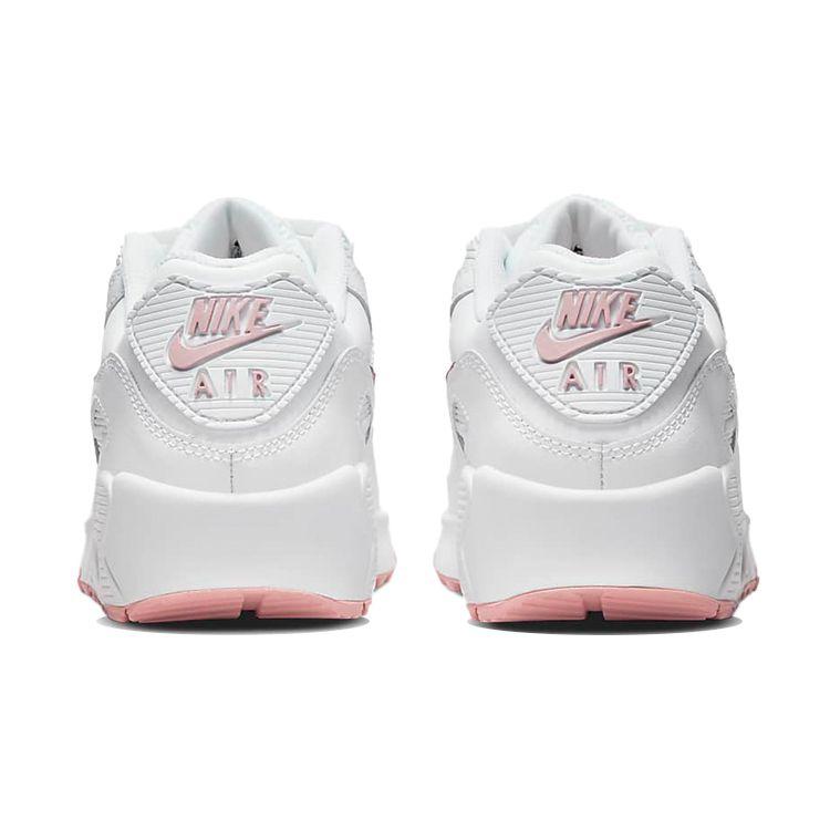 Nike Air Max 90 Leather GS White Pink Glaze Kids Sneakers CD6864-115