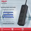 Delixi Multi-Function Extension Cord Power Strip for Home/Dorm with Multi-Socket Converter