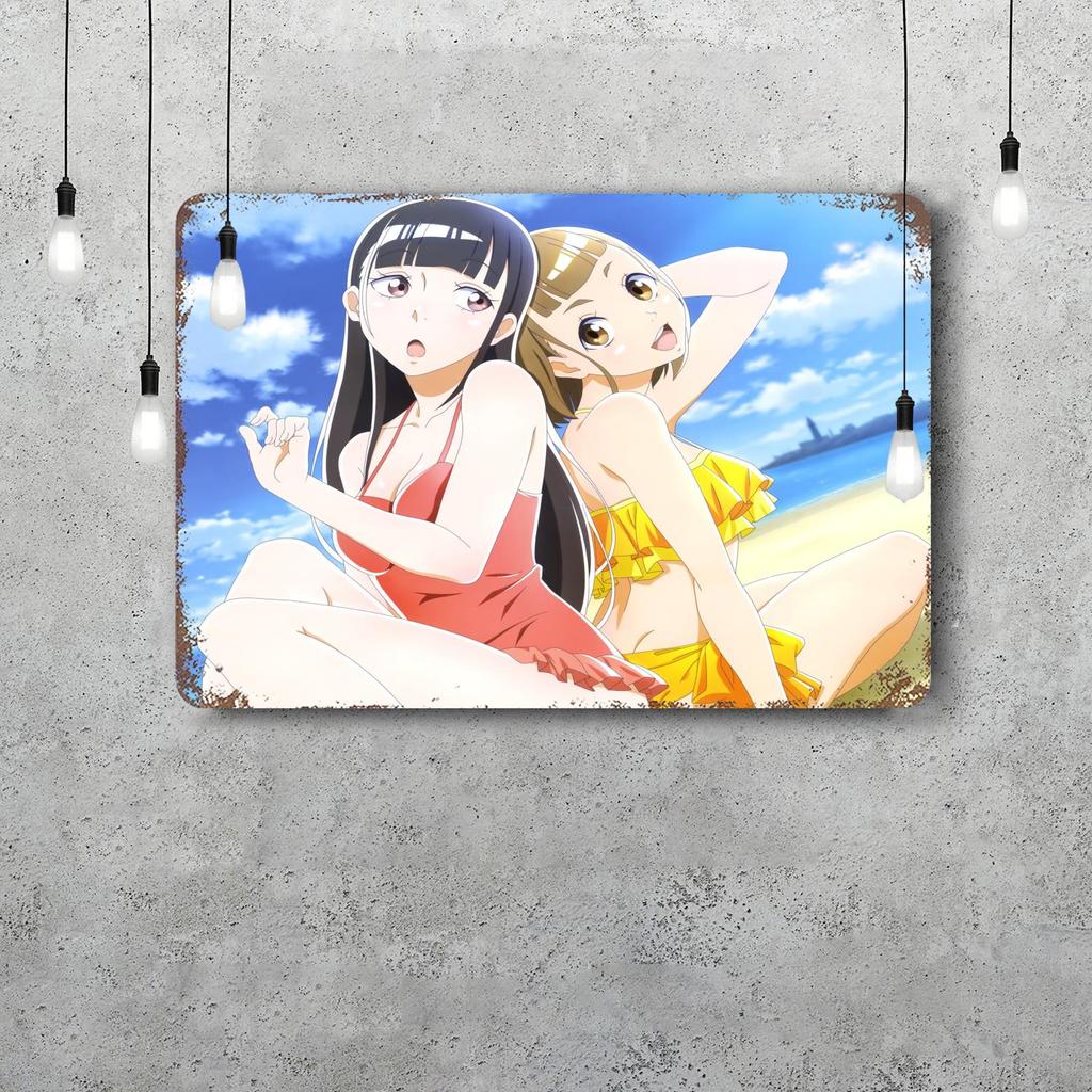 sora yori mo tooi anime Metal Signs wall decor Vintage Tin Signs Captain Metal Poster Decor for Bar Pub Club Wall Decoration