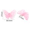 20pcs 36.5x27mm Acrylic Butterfly Beads Colorful Luminous Loose Beads For Jewelry Making DIY Necklace Earrings Phone Key Chain
