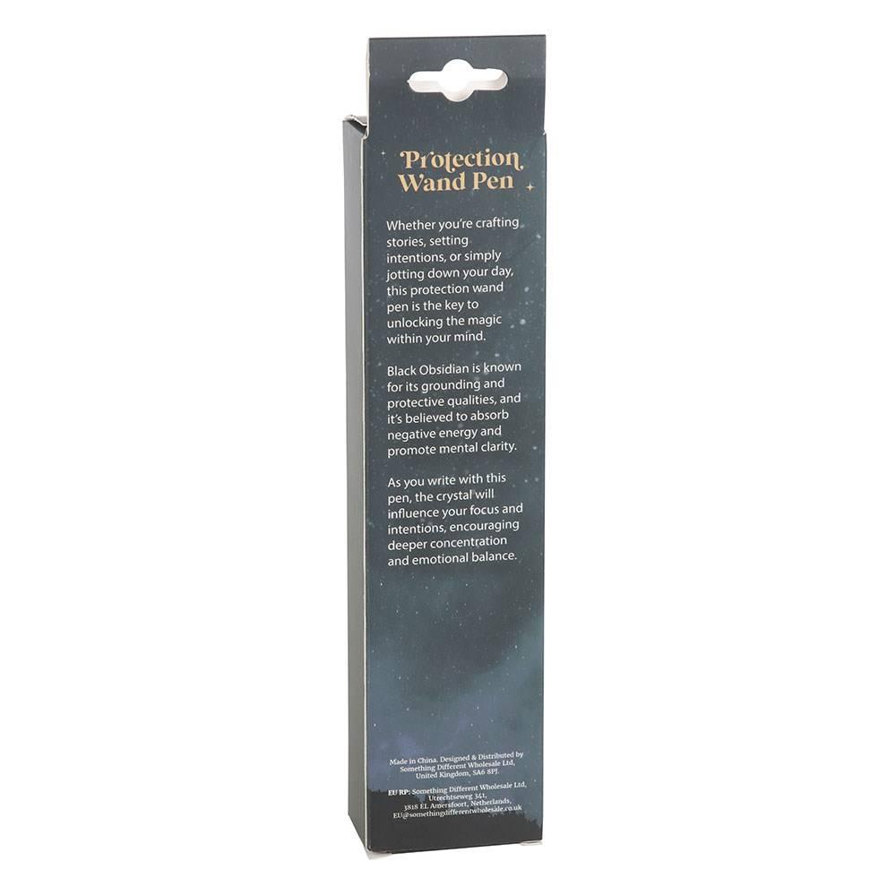 Something Different Protection Wand Obsidian Pen