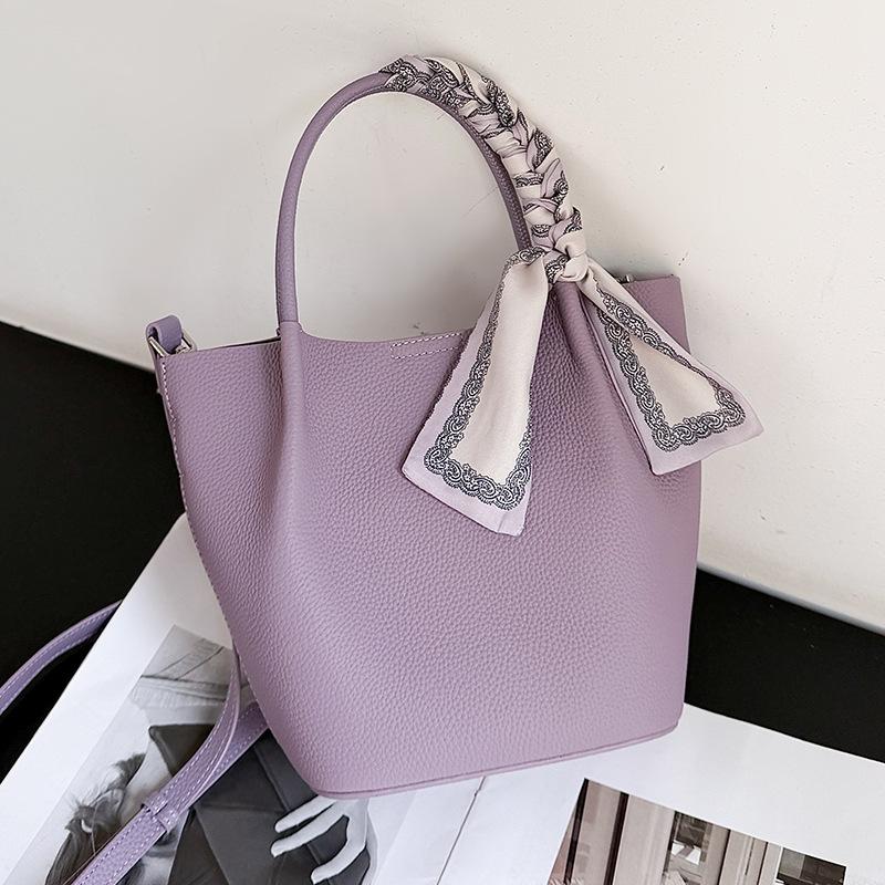 2025 New High-End Bucket Bag, Genuine Leather, Large Capacity, Women's Bag, Top Layer Cowhide, Commuting Basket Bag