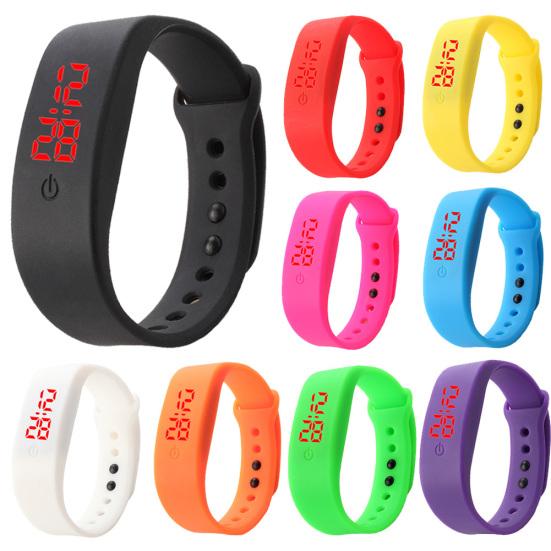 Children Silicone Strap LED Display Sports Bracelet Electronic Digital Watch