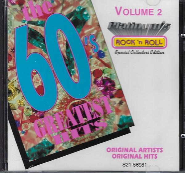 

CD VARIOUS - Greatest Hits of 60 s 2 S2156981 Platinum Disc C 1993 US Rock Used