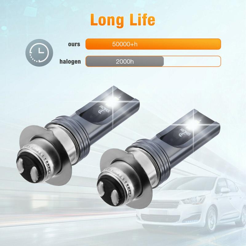 2pcs H6 Headlight Bulb White Headlamp Replacement Parts Compatible For Yfz450 Yfz 450 Yfz450r Led