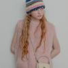 Mellotory Bohemian Knit Hat (Mix Pink)